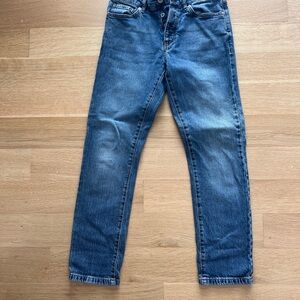 Topman Dark Blue Straight Men's Jeans
